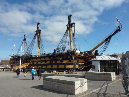 Lovely weather to visit  HMS Victory